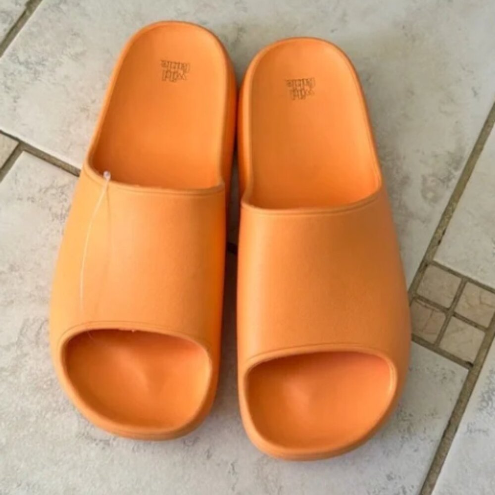 🍊 Wild Fable “Robbie” Orange Slide Sandals | Size 7 | NWT 🍊